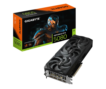 Karta graficzna GIGABYTE GeForce RTX 5080 Windforce OC 16GB GDDR7 DLSS4 GV-N5080WF3OC-16GD
